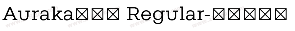 Auraka方黑檀 Regular字体转换